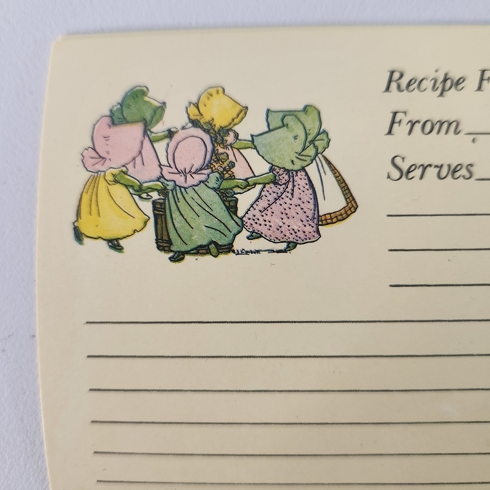 30 Vintage Recipe Cards with Illustrations - Picture 5 of 10